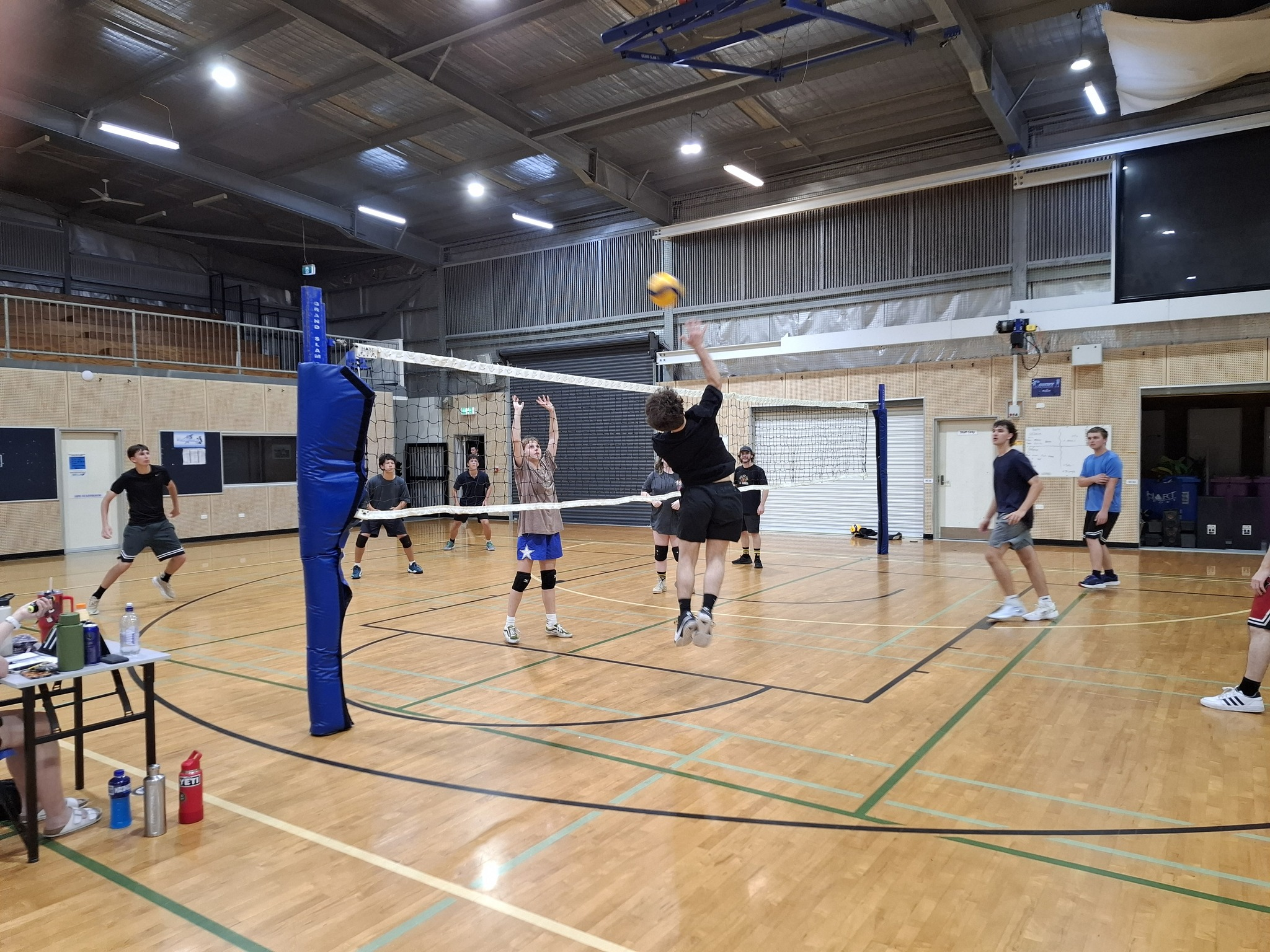 Indoor volleyball action shot from Scorpions competition