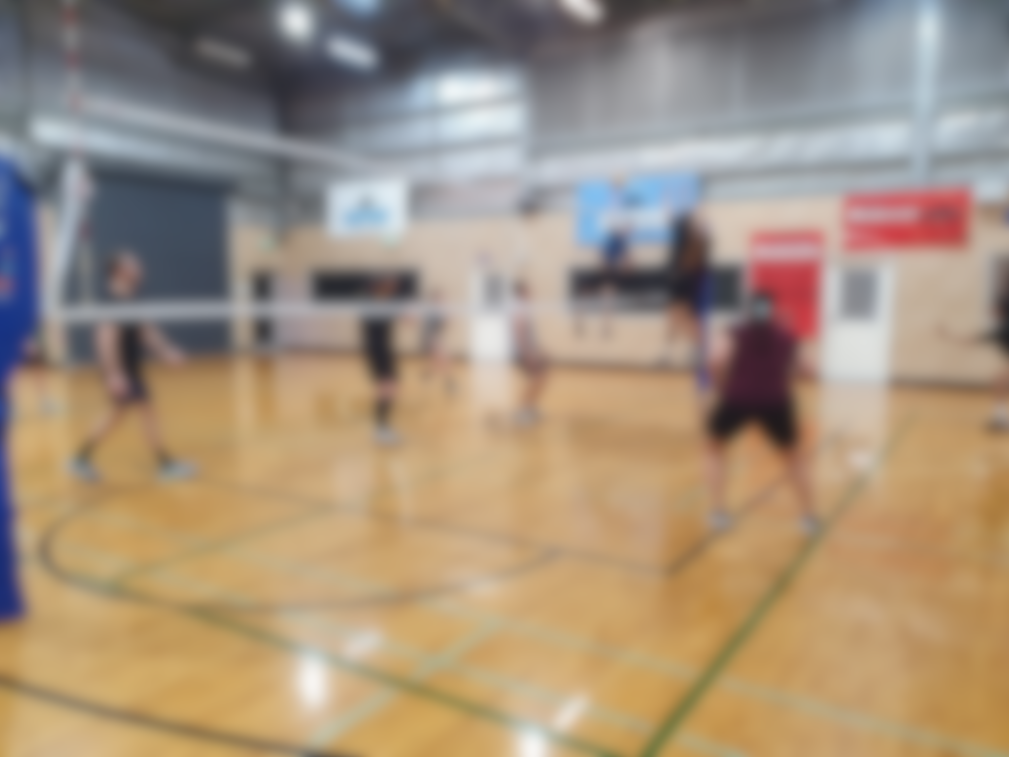 Volleyball action background